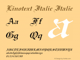 Linotext Italic