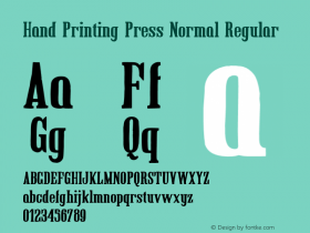 Hand Printing Press Normal
