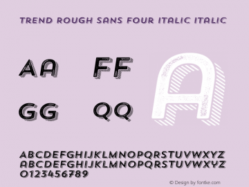 Trend Rough Sans Four Italic