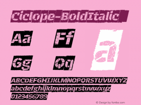 Ciclope-BoldItalic