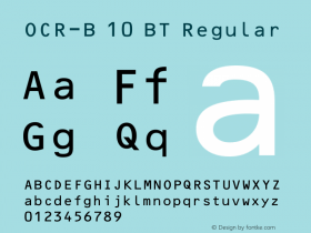 OCR-B 10 BT