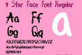 4 Star Face Font