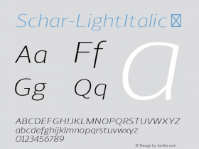 Schar-LightItalic