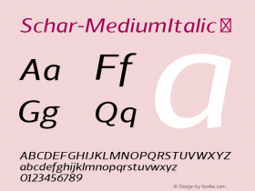 Schar-MediumItalic