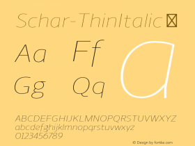 Schar-ThinItalic