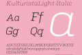 KulturistaLight-Italic