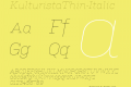 KulturistaThin-Italic