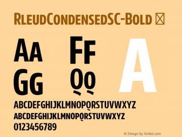 RleudCondensedSC-Bold
