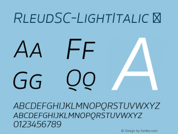 RleudSC-LightItalic