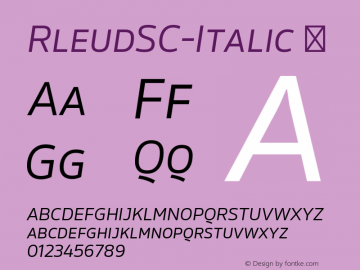 RleudSC-Italic