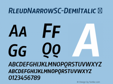 RleudNarrowSC-DemiItalic