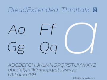 RleudExtended-ThinItalic