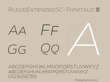 RleudExtendedSC-ThinItalic