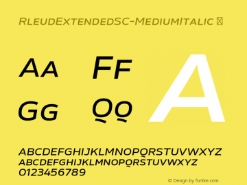 RleudExtendedSC-MediumItalic