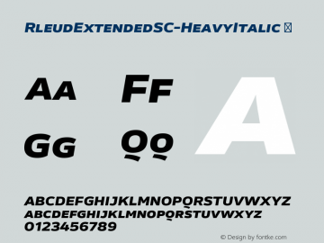 RleudExtendedSC-HeavyItalic