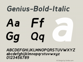 Genius-Bold-Italic