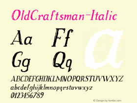 OldCraftsman-Italic