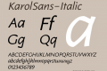 KarolSans-Italic