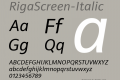 RigaScreen-Italic