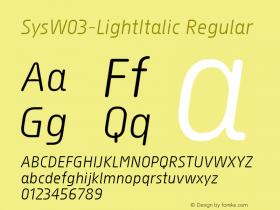 Sys-LightItalic