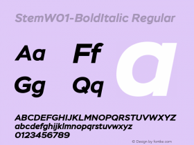 Stem-BoldItalic