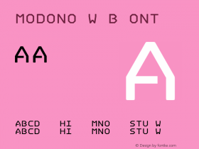 Modono Webfont