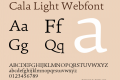 Cala Light Webfont