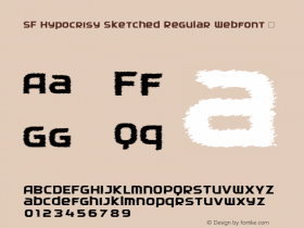 SF Hypocrisy Sketched Regular Webfont