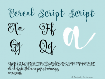 Cereal Script