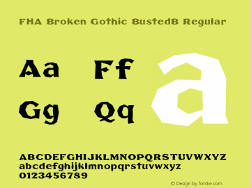 FHA Broken Gothic BustedB