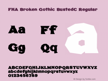 FHA Broken Gothic BustedC