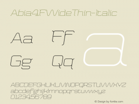 Abia4FWideThin-Italic