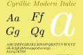 Cyrillic Modern