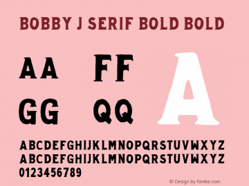 Bobby J Serif Bold