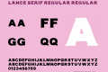 Lance Serif Regular