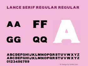 Lance Serif Regular