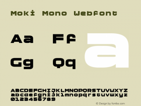 Moki Mono Webfont