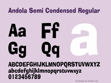 Andola Semi Condensed