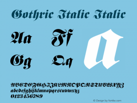 Gothric Italic