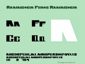 Rammstein Fonts