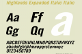 Highlands Expanded Italic