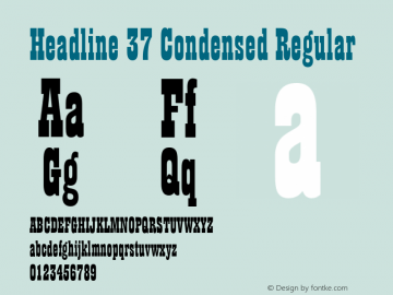 Headline 37 Condensed