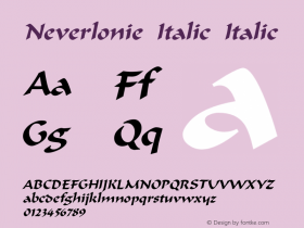 Neverlonie Italic