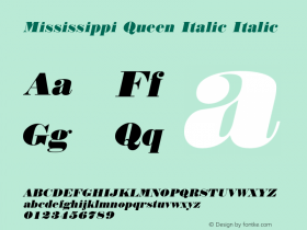 Mississippi Queen Italic