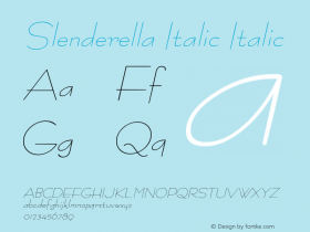 Slenderella Italic