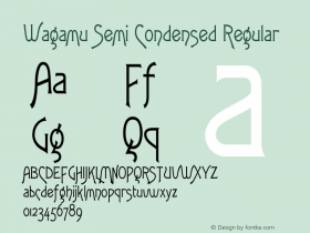 Wagamu Semi Condensed