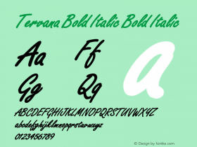 Tervana Bold Italic