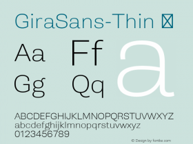 GiraSans-Thin