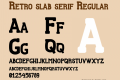 Retro slab serif