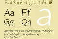 FlatSans-LightItalic